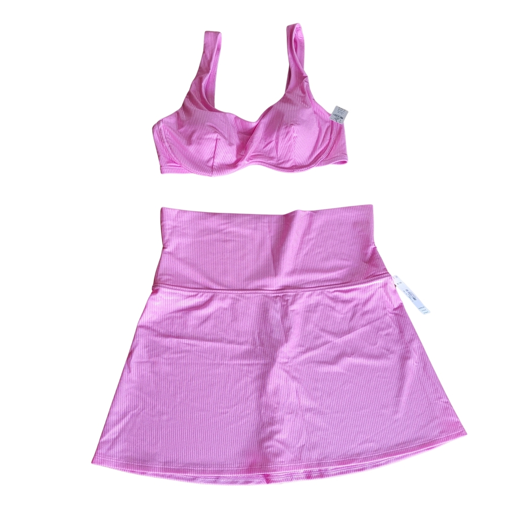 *SALE 2/$20* Victoria's Secret PINK Monowire Bikini Top & Matching Skirt Size XL